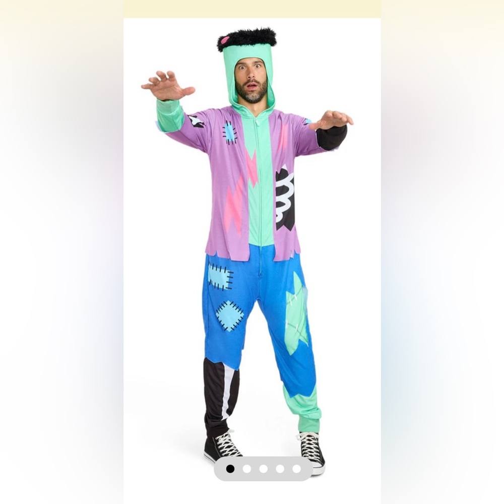 Tipsy Elves Purple, Blue & Mint Monster Onesie Costume